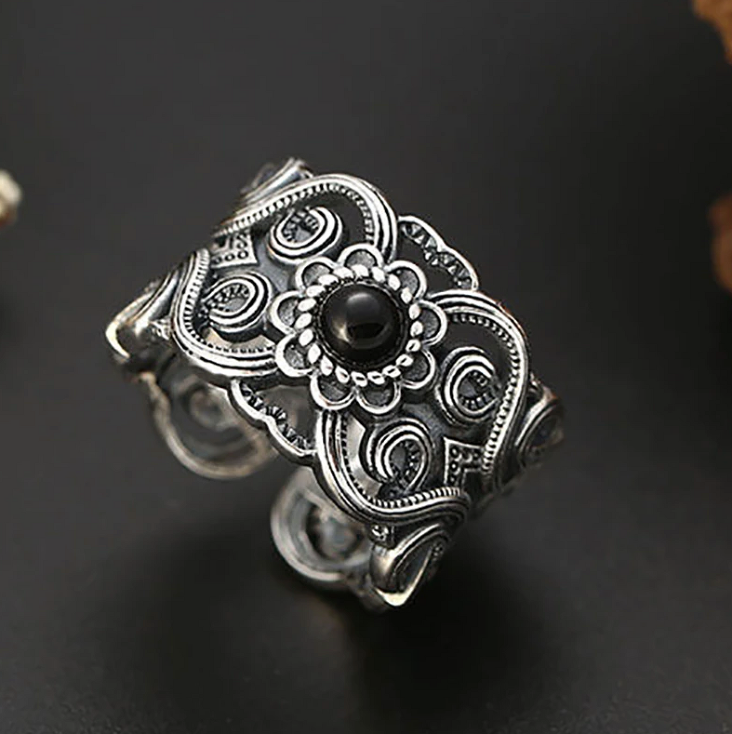 Bague Style Viking, Celtique pour Femme. Anneaux Nordique Amulette Viking - Redimentionnable, Bijoux Artisanal, Idée Cadeau pour Femme