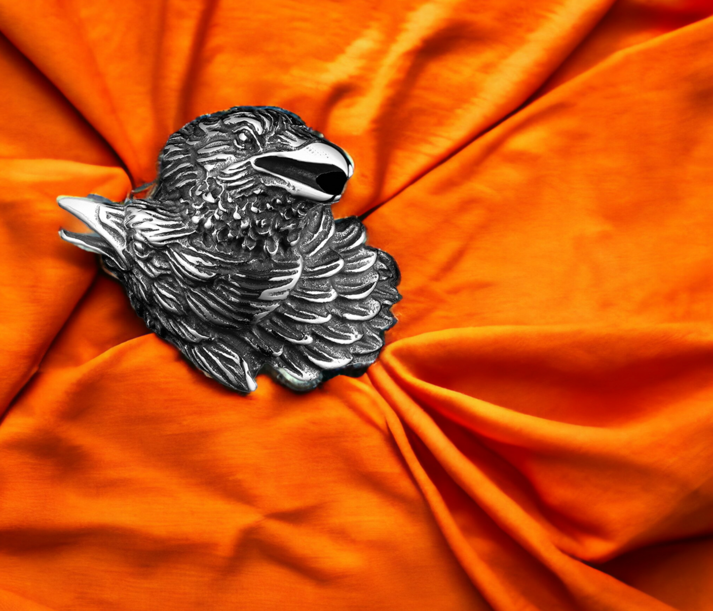 Bague Viking Corbeaux Hugin et Munin - Bijoux Viking Scandinave en Acier Inoxydable Idéal pour Cadeaux Homme Bijoux Original