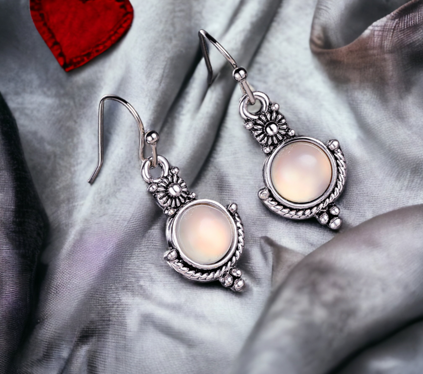 Boucles d'oreilles Celtique en Pierre de Lune, Bijoux Celtique, Boucles d'oreilles femme, faites à la main Idéal cadeau Femme