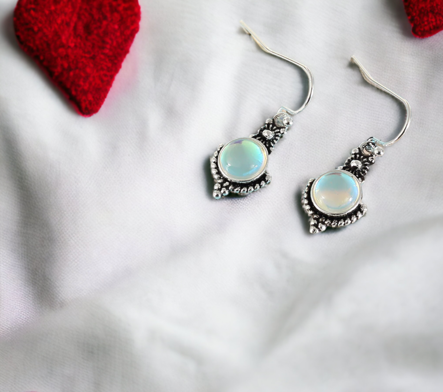 Boucles d'oreilles Celtique en Pierre de Lune, Bijoux Celtique, Boucles d'oreilles femme, faites à la main Idéal cadeau Femme