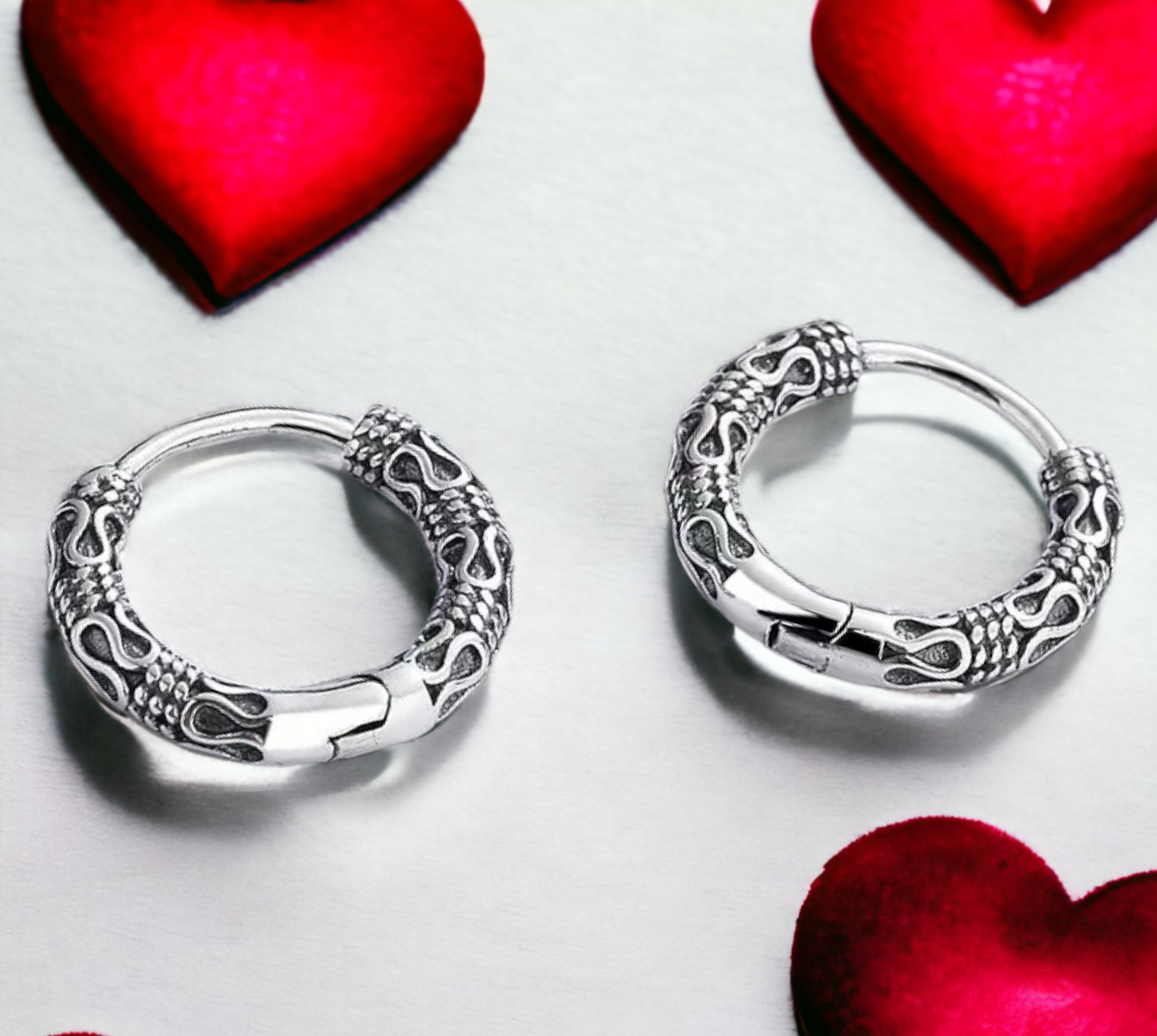 Boucles d'oreilles Créoles style Viking. Bijoux Viking, de Style Nordique, Celtique, Boucles d'oreilles femme, faites à la main Idéal Cadeau