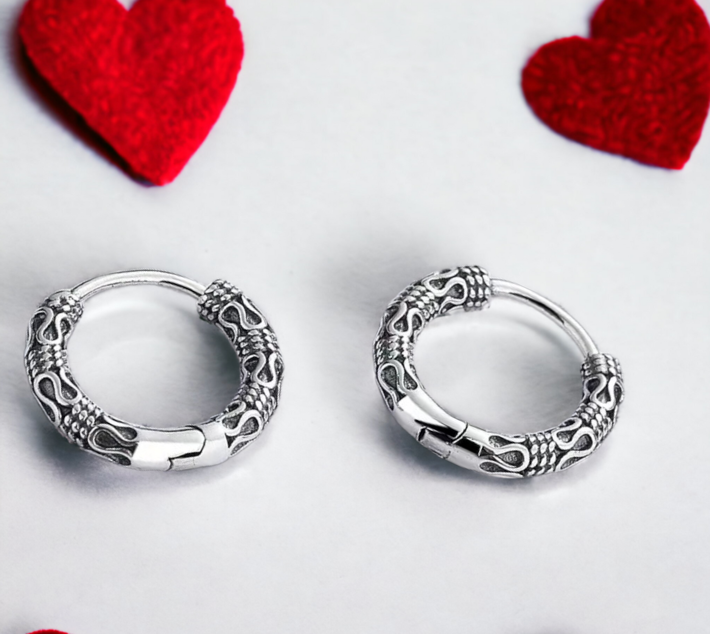 Boucles d'oreilles Créoles style Viking. Bijoux Viking, de Style Nordique, Celtique, Boucles d'oreilles femme, faites à la main Idéal Cadeau