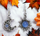 Boucles d'oreilles Celtique Soleil et Lune avec gemme artificielle Bleue de Style Nordique, faites à la main Cadeau Original Idéal Cadeau