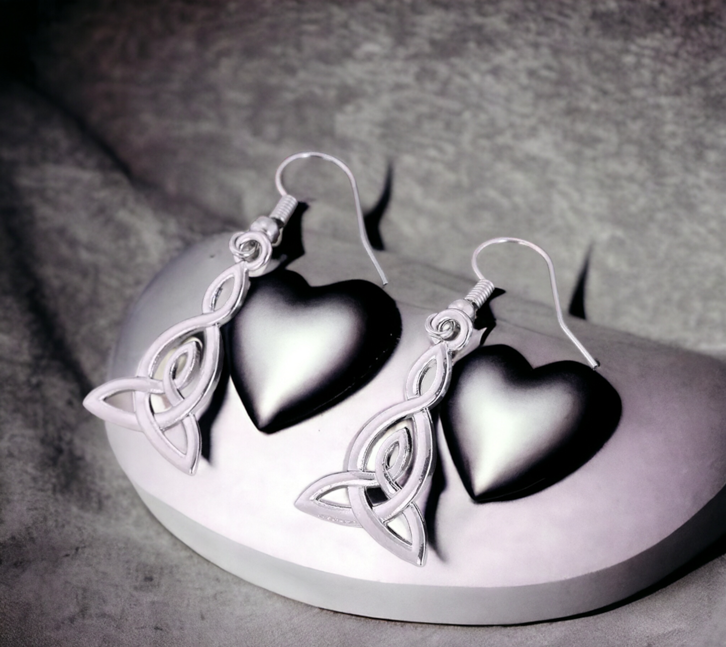 Boucles d'oreilles Viking et Triquetra Amulette de Protection Bijoux Wicca fait à la main Cadeau Original Idéal Cadeau