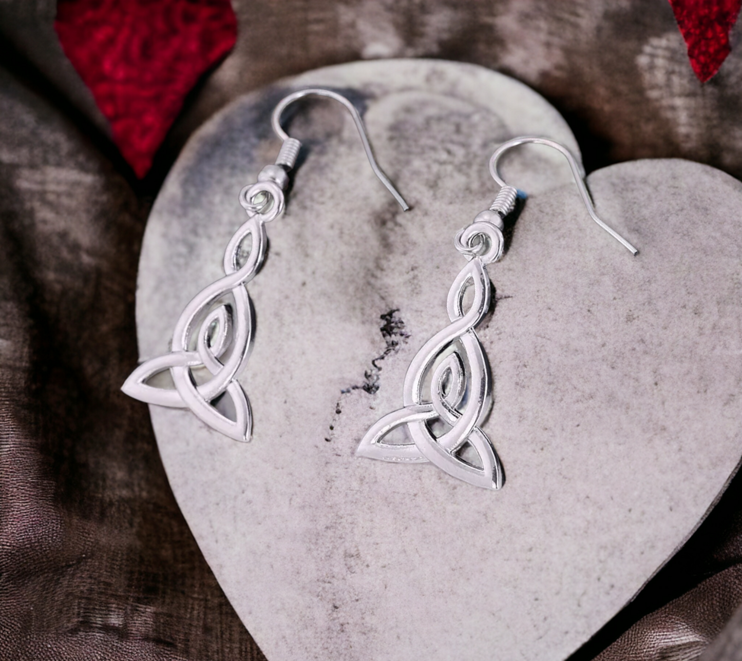 Boucles d'oreilles Viking et Triquetra Amulette de Protection Bijoux Wicca fait à la main Cadeau Original Idéal Cadeau