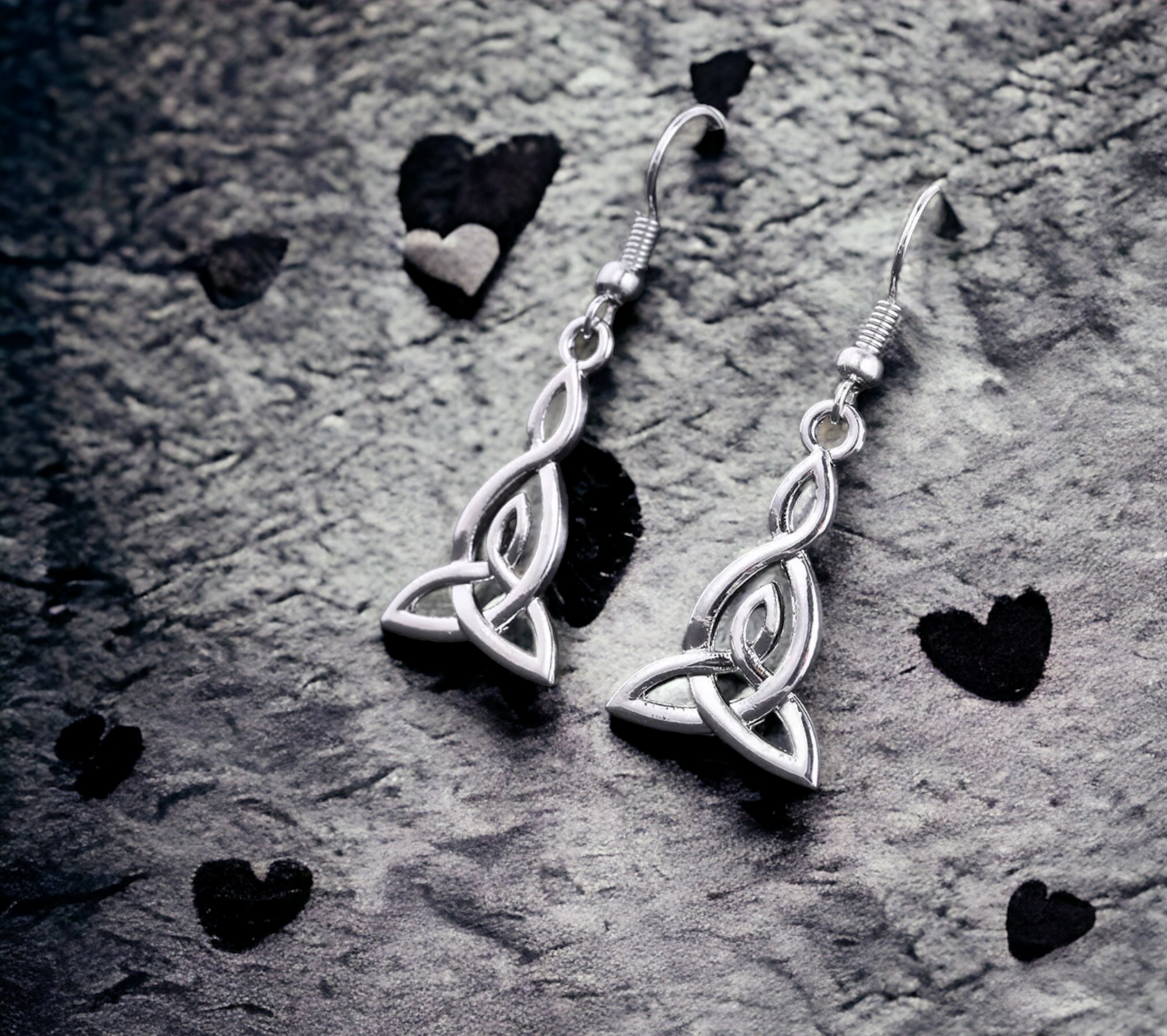 Boucles d'oreilles Viking et Triquetra Amulette de Protection Bijoux Wicca fait à la main Cadeau Original Idéal Cadeau