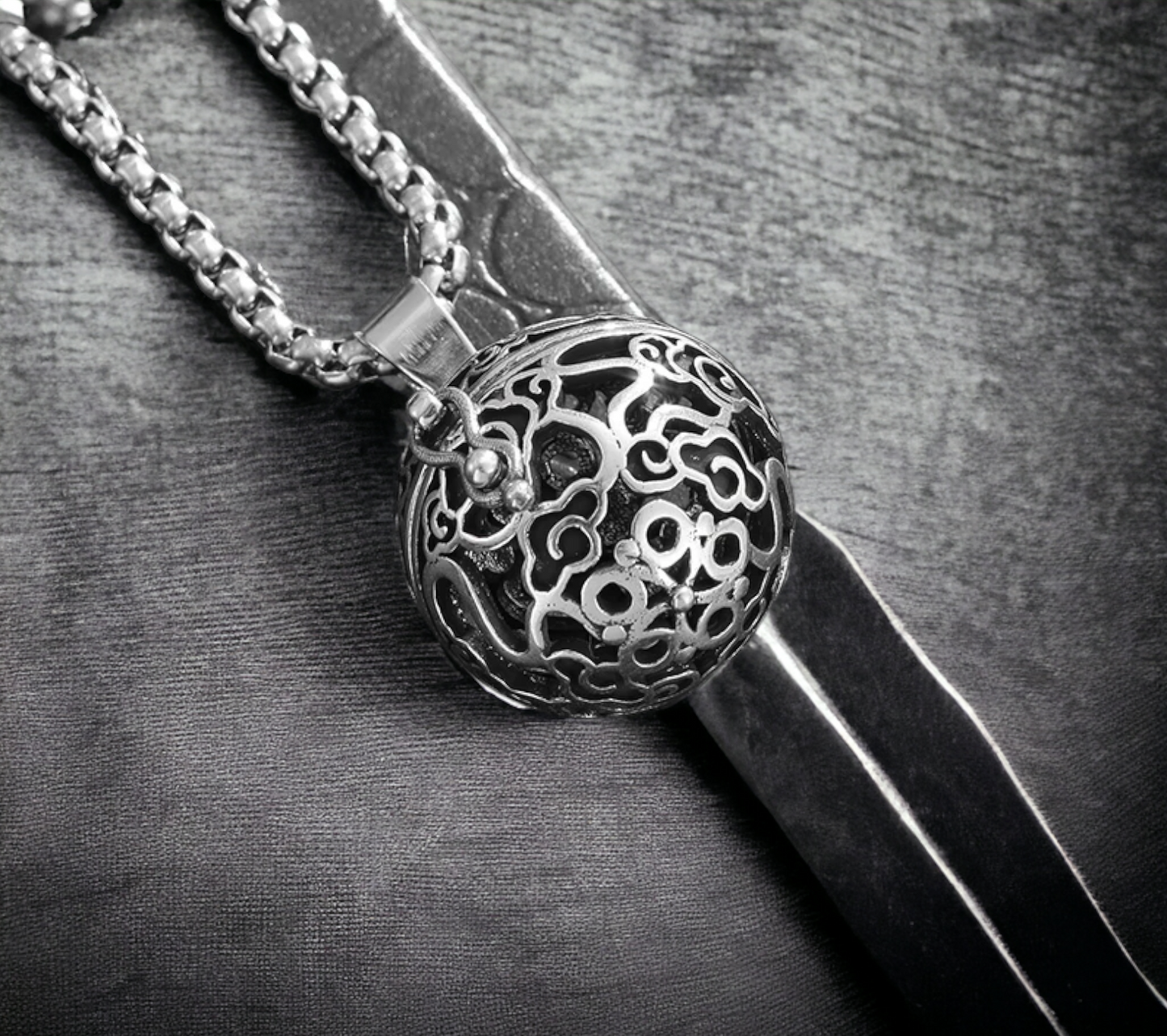 Collier d'Aromathérapie Pot de Sorcière Talisman de Protection Cadeau de Sorcellerie Païenne Wicca Bijoux Wicca fait à la main Cadeau Original