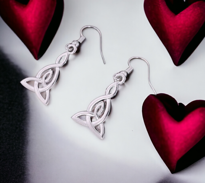 Boucles d'oreilles Viking et Triquetra Amulette de Protection Bijoux Wicca fait à la main Cadeau Original Idéal Cadeau