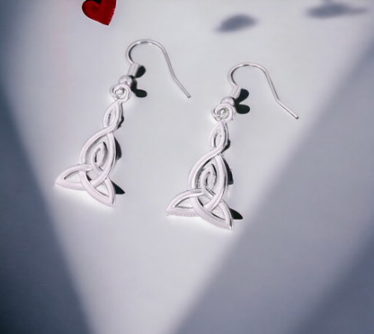Boucles d'oreilles Viking et Triquetra Amulette de Protection Bijoux Wicca fait à la main Cadeau Original Idéal Cadeau
