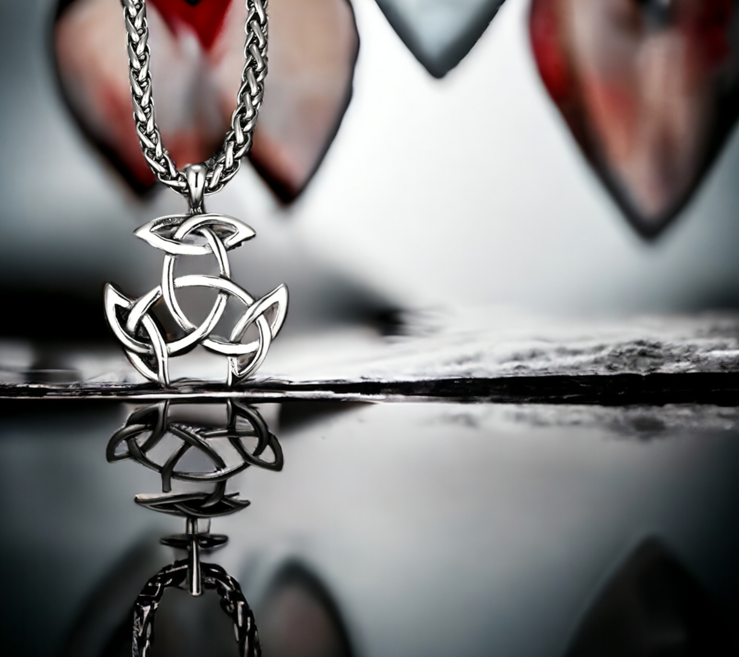 Collier Pendentif Runes Viking Celtique Nordique Amulette de Protection en Acier Inoxydable fait à la main Cadeau Original Idéal Cadeau