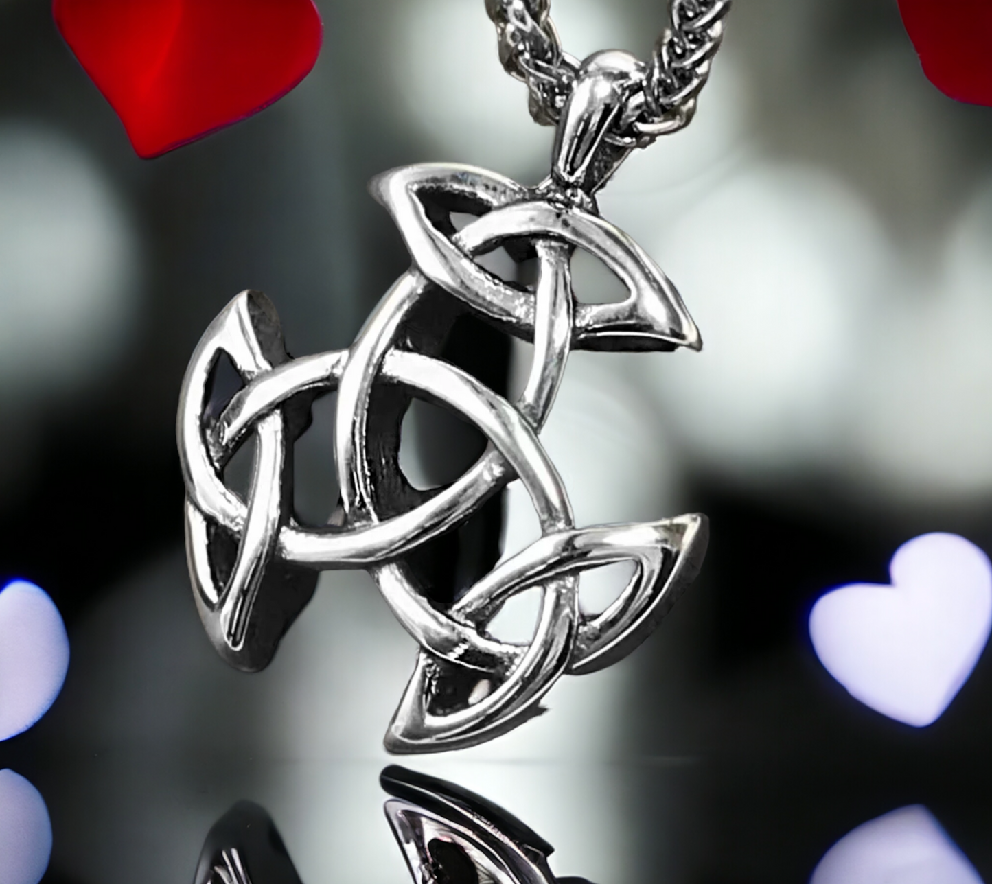 Collier Pendentif Runes Viking Celtique Nordique Amulette de Protection en Acier Inoxydable fait à la main Cadeau Original Idéal Cadeau